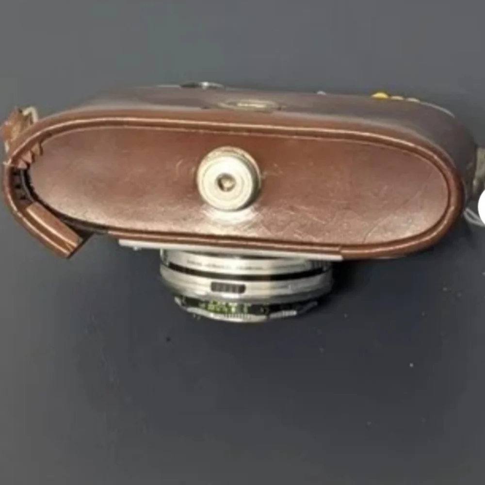 Vintage 1950s-1960s Agfa Optima Compur 35mm Film Camera w Leather Case